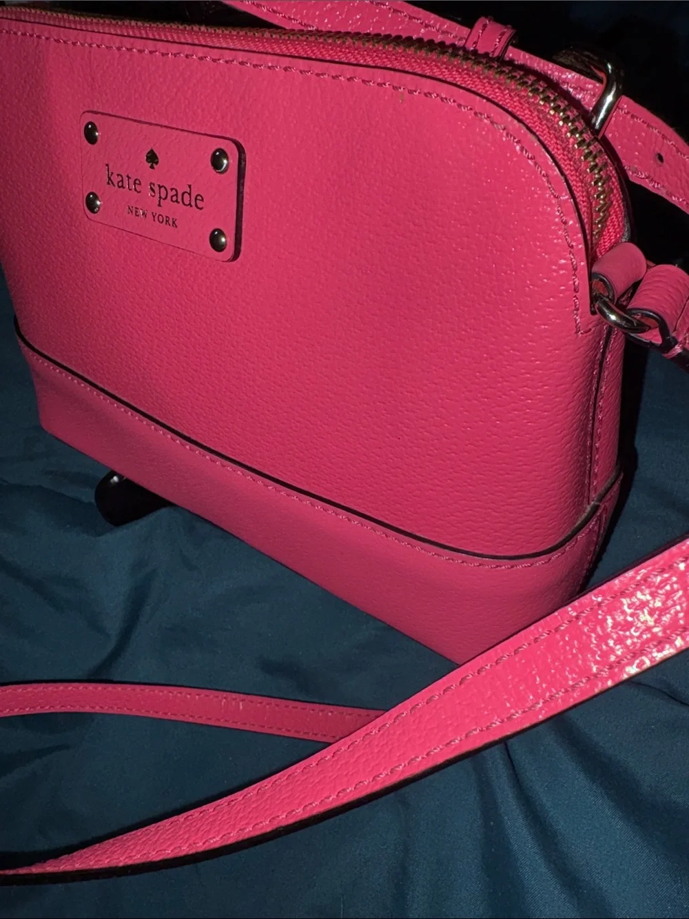 Kate Spade Wellesley Hanna Pebbled Leather Crossbody Bag - Sweetheart Pink